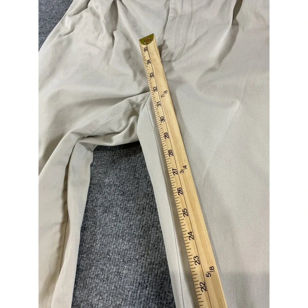 Polo Ralph Lauren Ethan Pant 35x32 Men Beige Khaki 100% Cotton Classic Chino